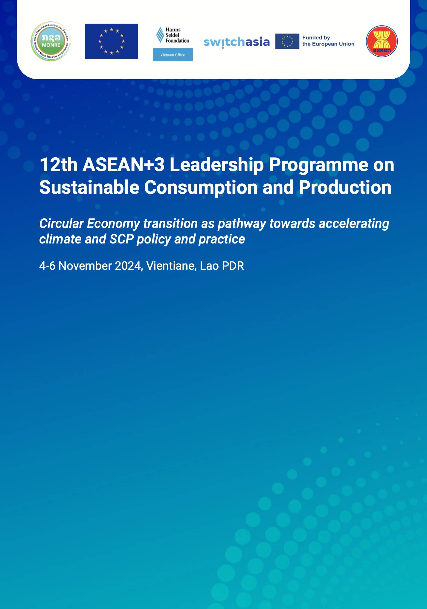 12th ASEAN+3 Leadership Programme on Sustainable Consumption and Production